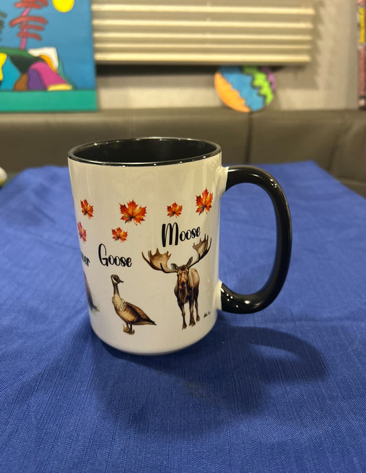 Beaver Goose Moose 15oz Mug