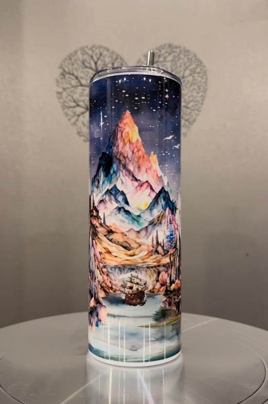 Stunning mountain tumbler