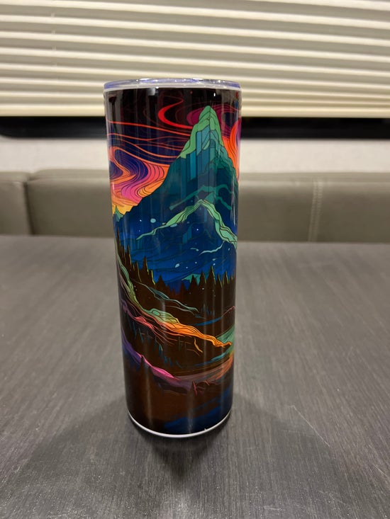 Neon Skies tumbler