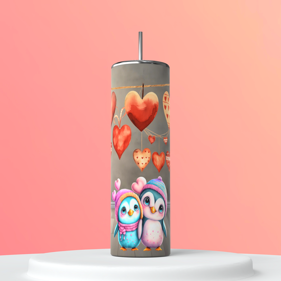 In love penguins tumbler