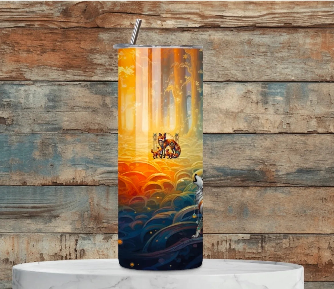 Whimsical Forest tumbler