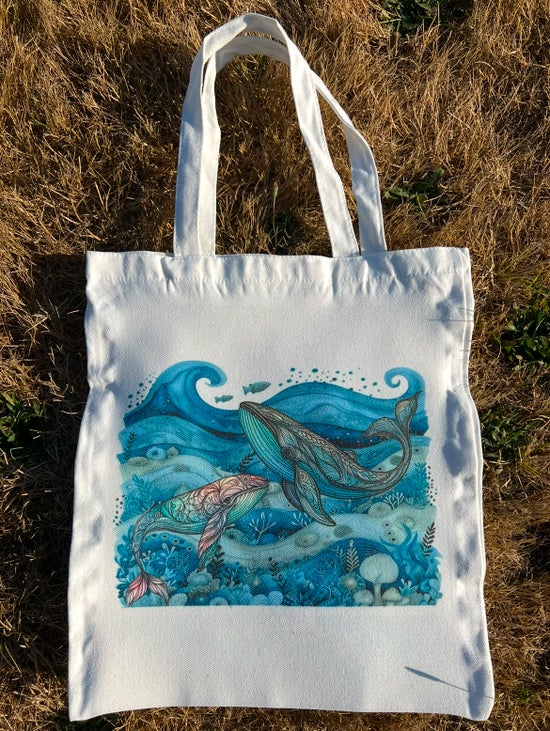 The Whales Tote Bag